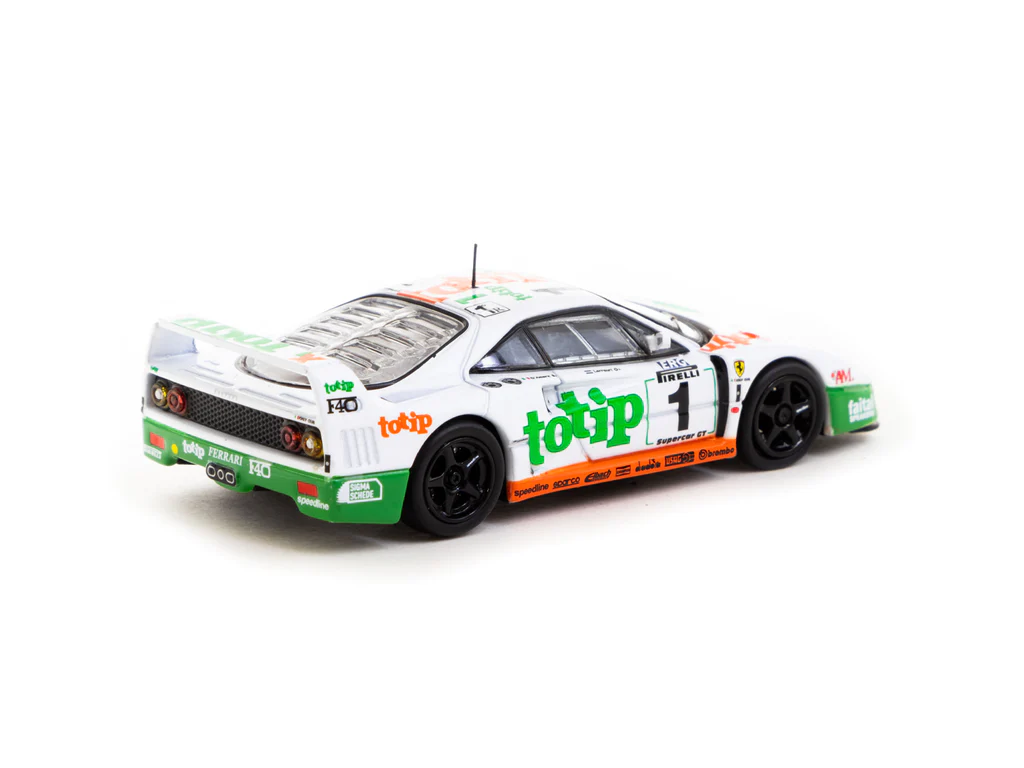 Tarmac Works X iXO Models 1/64 Ferrari F40 GT Italian GT Championship 1994 #1 - HK Toy Car Salon Special Edition - HOBBY64 - Thumbnail