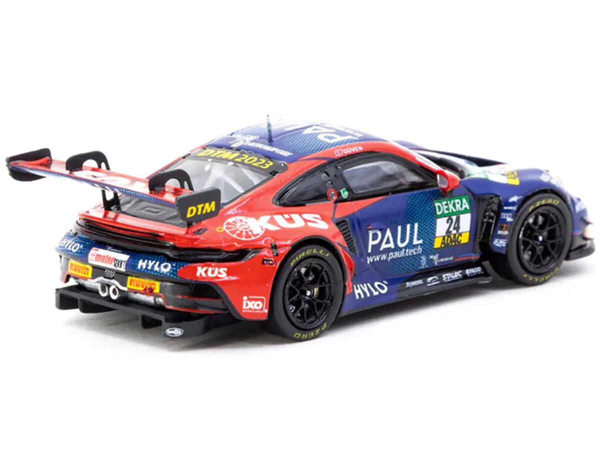 Tarmac Works X iXO Models 1/64 Porsche 911 GT3 R DTM 2023 #24 - HOBBY64 - Ayhancan Güven T64-084-23DTM24