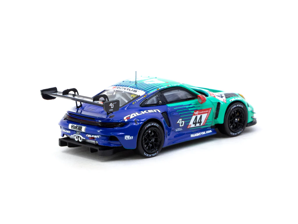 Tarmac Works X iXO Models 1/64 Porsche 911 GT3 R Nürburgring 24h 2023 #44 - HOBBY64 T64-084-23NUR44