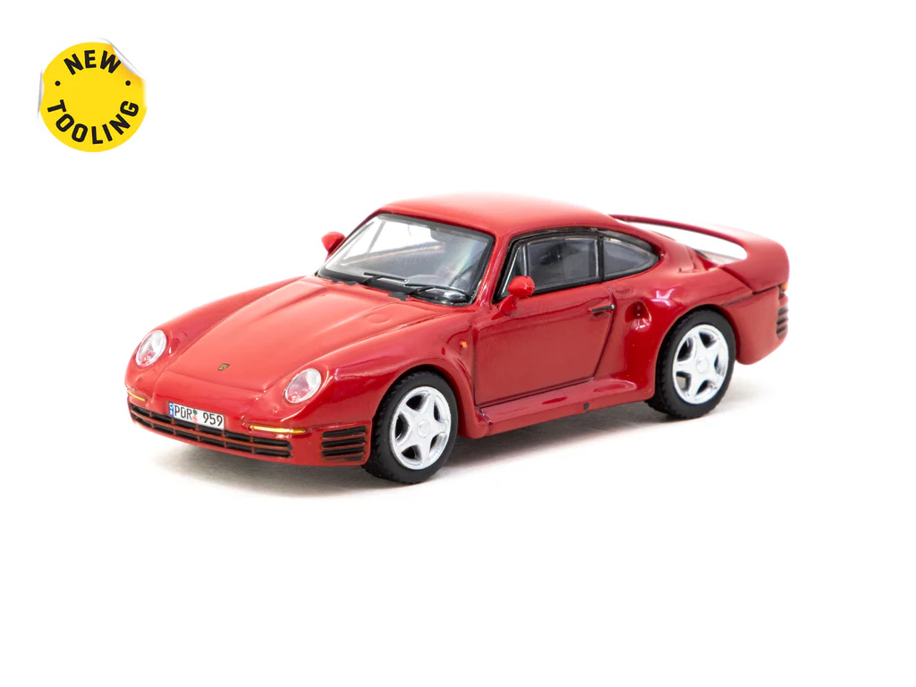 Tarmac Works X iXO Models 1/64 Porsche 959 Red - GLOBAL64 T64G-068-RE - Thumbnail