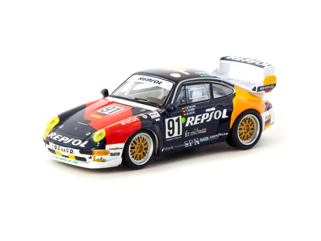 Tarmac Works - Tarmac Works X Schuco 1/64 Porsche 911 GT2 24h LE MANS 1995 #91 - COLLAB64 T64S-004-REP