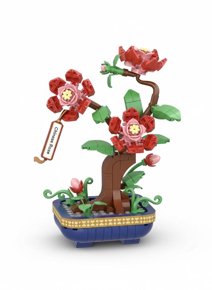 Toys e Toys Lego Plant Bonsai Collection Chinese Rose No.33042