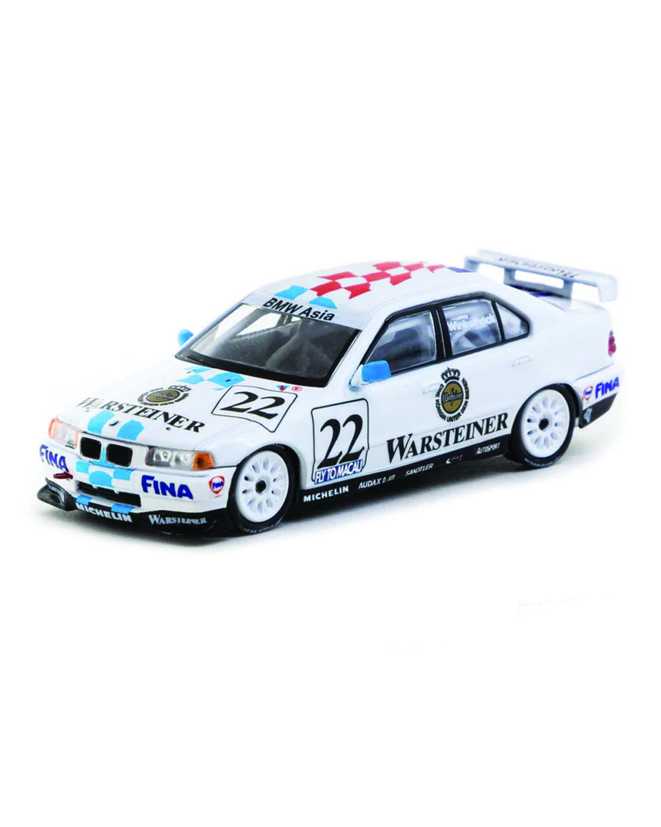 Tarmac Works - WERK83 1/64 BMW 320i Macau Guia Race 1996 Joachim Winkelhock WK83-034h